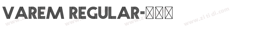Varem Regular字体转换